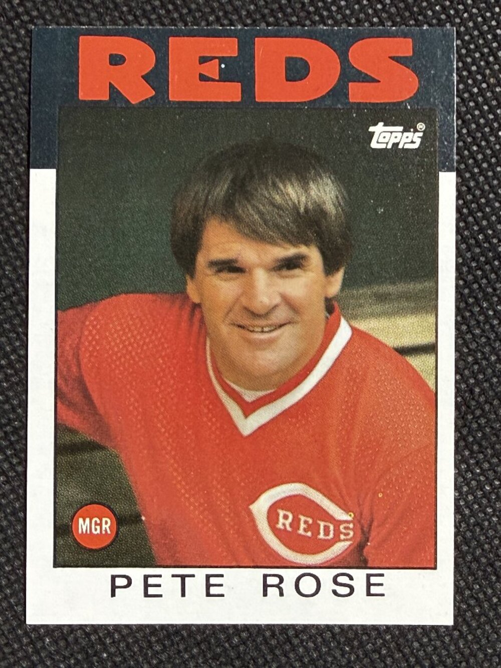 1986 Topps #1 Pete Rose Reds
